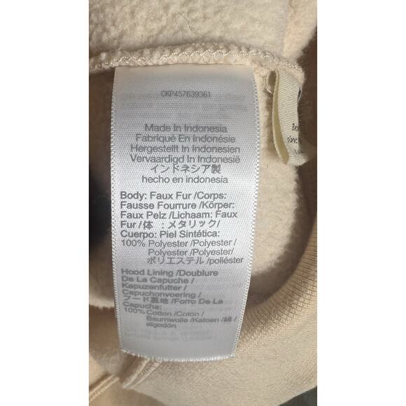 Madewell Cream Sherpa Utility Jacket with Brown Pocket Accents - Picture 11 of 12